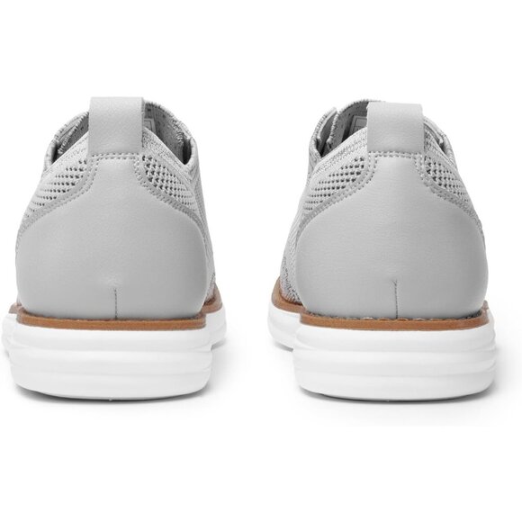 Men's Grey Textile Lightweight EVA Foam Casual Lace up Walking Shoes - Picture 7 of 9